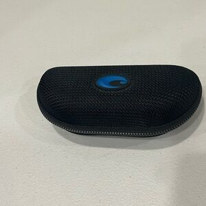 COSTA DEL MAR Hard Clamshell Zip up Sunglasses Case w/ Blue Logo